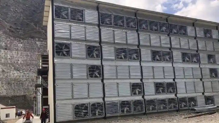 Close-up of a high-performance mining rig
