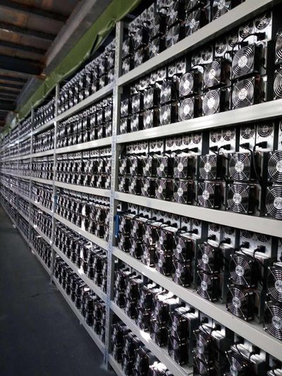 A sprawling European mining farm hosting thousands of cryptocurrency mining machines